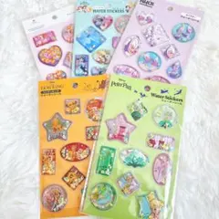 Seria セリア Disney ディズニー ウォーターシール水入りシール 5種