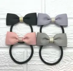 【306】ハンドメイド　グログランリボンのヘアゴム