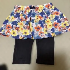 あい様◯アンパンマン 花柄スカート付きレギンス、スカッツ 90cm