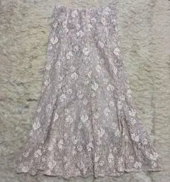 日曜までタイムセール◎プロポーション♕配色レースマーメイドロングスカート