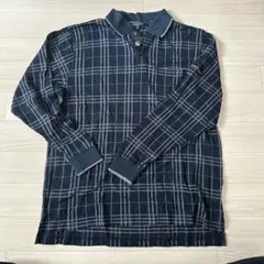BURBERRY チェック柄 長袖ポロシャツのサムネイル