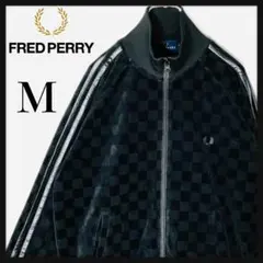 美品　フレッドペリー ベロア ジャージ M 黒 白 刺繍ロゴ サイドライン 2025年最新】フレッドペリー ベロア ジャージの人気アイテム
