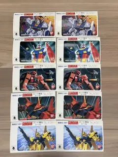機動戦士ガンダムGUNDAM カード再生シール 5種類10枚セットのサムネイル