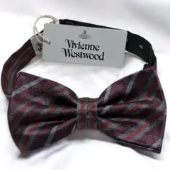 タグ付き 極美品 Vivienne Westwood 蝶ネクタイ オーブ 総柄
