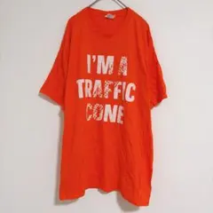 ポートアンドカンパニー ビッグロゴ Tシャツ クルーネック 半袖 XL 橙 綿
