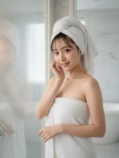 【現品限り！】【AI作成写真L判サイズ】理想の彼女 風呂上がり