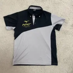 ソフトテニスインハイ2019 Mizuno NXT ポロシャツ ブラック/グレー