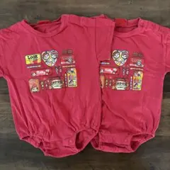 ペコちゃん ロンパース 2枚セット