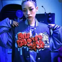 完売商品‼️スタジャン パープル　ガルフィー わんわん落書きスタジャン