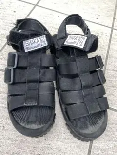 中古　古着　SHAKA シャカ サンダル 黒　最終値引き　本日限定SALEのサムネイル