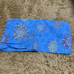 お値下げ♪花火模様　浴衣生地　ハギレ