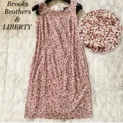 LIBERTYプリント　ブルックスブラザーズ　花柄 ワンピース コットンのサムネイル