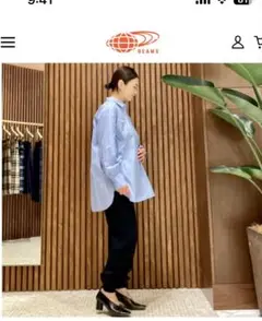 Demi-Luxe BEAMS/バックギャザーシャツ