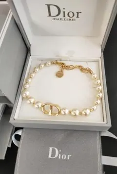 極美品 クリスチャンディオール 30 MONTAIGNE ブレスレット パール