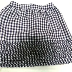 ギンガムチェックミニスカート
