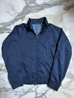 美品UNIQLO ハリントンジャケットMネイビー　スイングトップ短丈Y2K