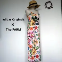 アディダスオリジナル×ザファームFLORALITA花柄キャミマキシワンピ Mのサムネイル