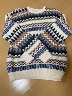 【90s】Van Heusen コットンニット Lサイズ　アメリカ製