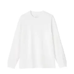 無印良品 クルーネック長袖Ｔシャツ ホワイト　M