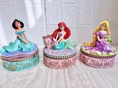 アリエル ラプンツェル ジャスミン 小物入れ アクセサリーBOX 3点セット