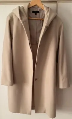 UNIQLO レディースベージュ フード付きコート　Ｌサイズ