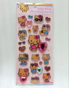 【正規品】サンリオ キラキララインストーンシール 日焼けキティ