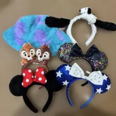 ディズニー カチューシャセット 5点 ＋ USJ カチューシャ １点