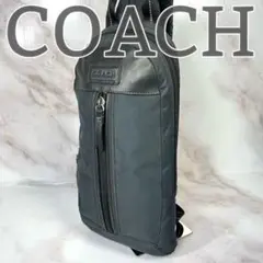 COACH ボディバッグ ヴァリックスリング ボディバッグ ネイビー ブラック