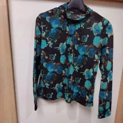 GYURME DUE 花柄タートルネックニット 長袖