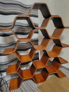 ビーハイブ ハニカムラック 木製 シェルフ メルカリ - ミッドセンチュリー shelfハニカムシェルフ cube hive Boom社 六角 ミッドセンチュリ一 木製ラック・ウッドラック