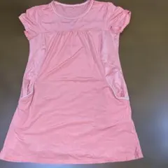 Mizuno ピンク オレンジ　ロング丈Tシャツ　Lサイズ