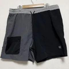 エアロポステール バイカラー ショーツ ワイド L 灰 黒 ナイロン キャンプのサムネイル