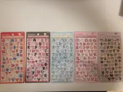 ボンボンドロップシール もじ サンリオ 5種セット 文字 新品未開封