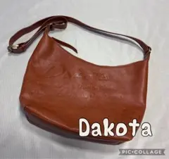 Dakotaダコタ☆ネプチュー ショルダーバッグ本革 鞄斜め掛けレザーブラウン茶のサムネイル
