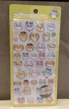 ボンボンドロップシール　ちいかわ　みんな　ニコニコ