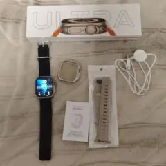 WS88ULTRA スマートウォッチ 本体 ブラックバンド