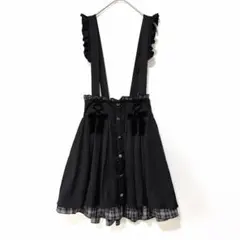 【リズリサ】チェックフリルカシュクールスカート バックリボン 【S】のサムネイル