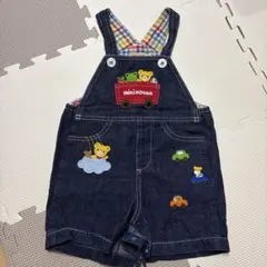 mikiHOUSE ミキハウス　デニムオーバーオール 80サイズ