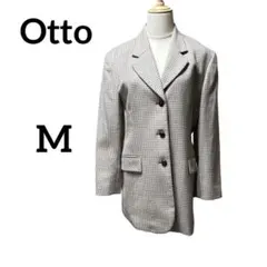【美品】otto オットー テーラードジャケット チェック ウール Mのサムネイル