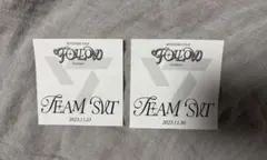 seventeen セブンティーン follow 来場 特典 ステッカー