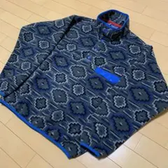 【美品】12年M Patagonia パタゴニア スナップT グレー ヤナバ総柄
