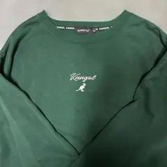 Kangol ダークグリーン トレーナー　ホストクラブ着用　XLサイズ