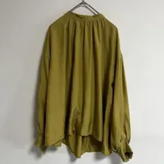green label relaxing 長袖 ブラウス 黄