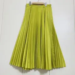 MaxMara 白タグ シルク混プリーツフレアスカート TAMBUTOのサムネイル