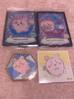 ちいかわウエハース　ステッカー等　さくらカニちゃんまとめ売り