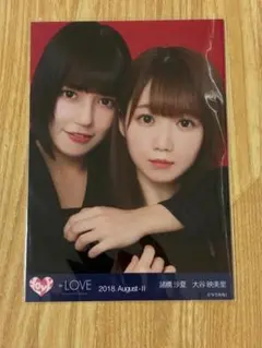 LOVE 佐々木舞香、髙松瞳 ② 生写真 2018.April-Ⅱ 赤背景2 - メルカリ