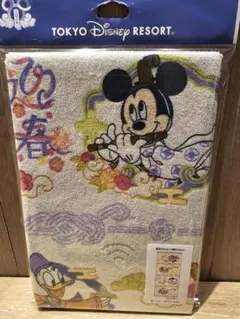 ディズニーリゾート　2025　お正月　フェイスタオル