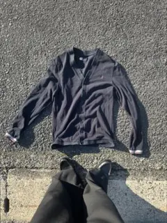 フレッドペリー カーディガン S ネイビー ワンポイントロゴ メンズ