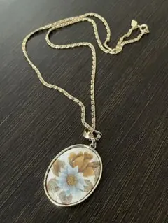 Sarah Coventry フラワー&リーフ、リバーシブルロングネックレス