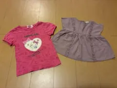 ハローキティ フリル Tシャツ 2枚セット 100cm 女の子 夏 半袖
